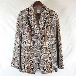 Cabi 3733 Python Snakeskin Print Double‎ Breasted Blazer